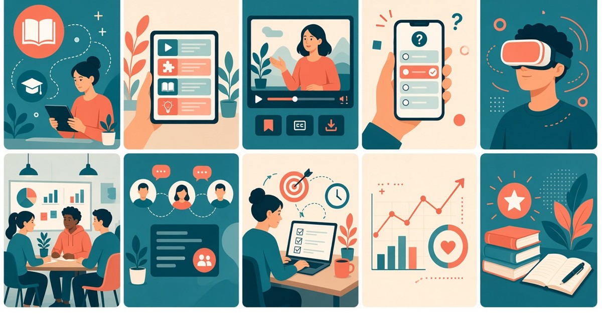 Illustration: digitale Lerntrends
