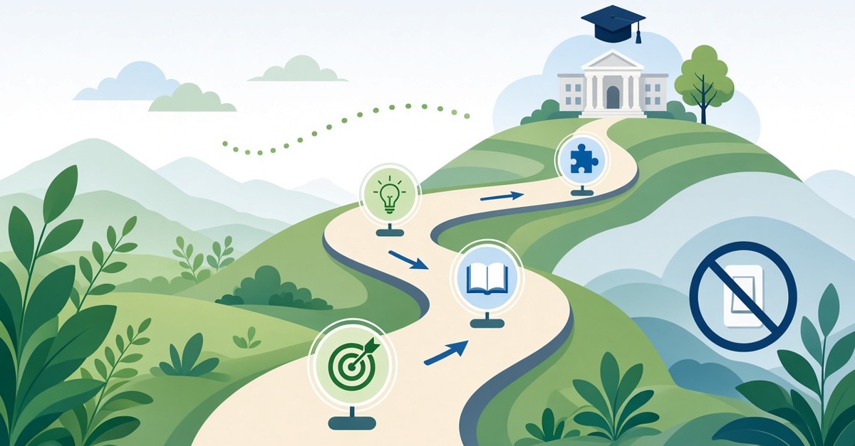 Illustration: Roadmap einer Lernstrategie