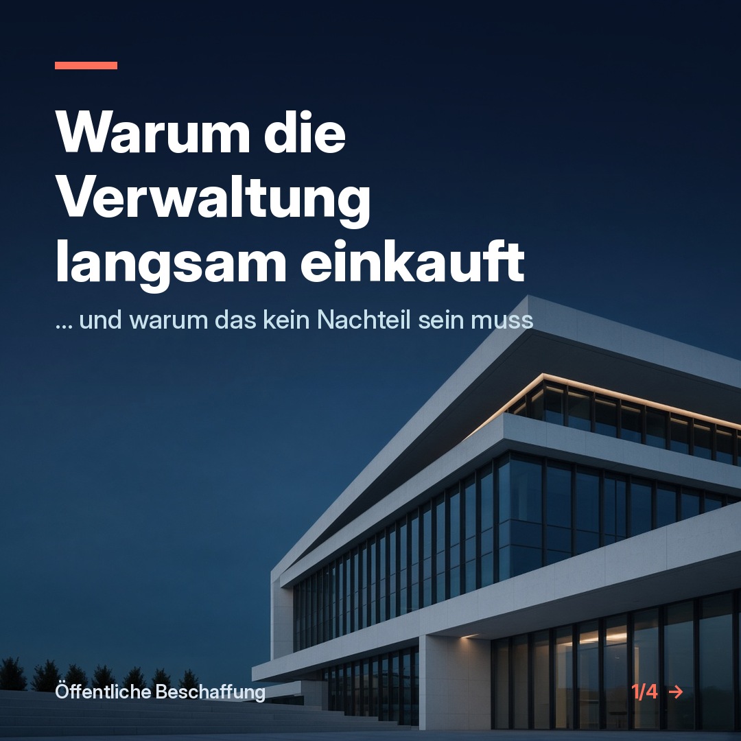 Warum die Verwaltung langsam einkauft – Titelbild